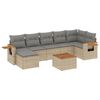 vidaXL sofas&aelig;t til haven 8 dele med hynder polyrattan beige