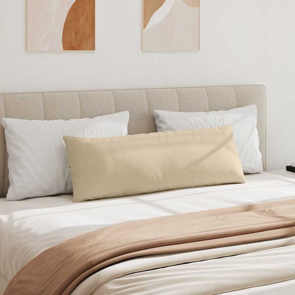 vidaXL Sofapuder 2 pcs Creme 120 x 40 cm Stof