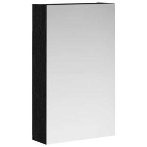 vidaXL Badev&aelig;relsesspejlskab Sort eg 30 x 10,5 x 50 cm Konstrueret tr&aelig;