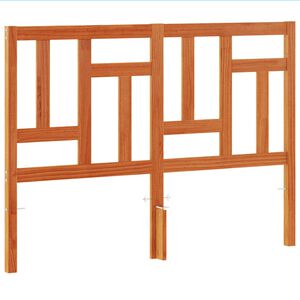 vidaXL sengegavl 135 cm massivt fyrretr&aelig; gyldenbrun