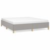 vidaXL Boxspring sengeramme 180x200 cm stof lysegr&aring;