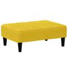 vidaXL 2-personers sovesofa med fodskammel velour gul