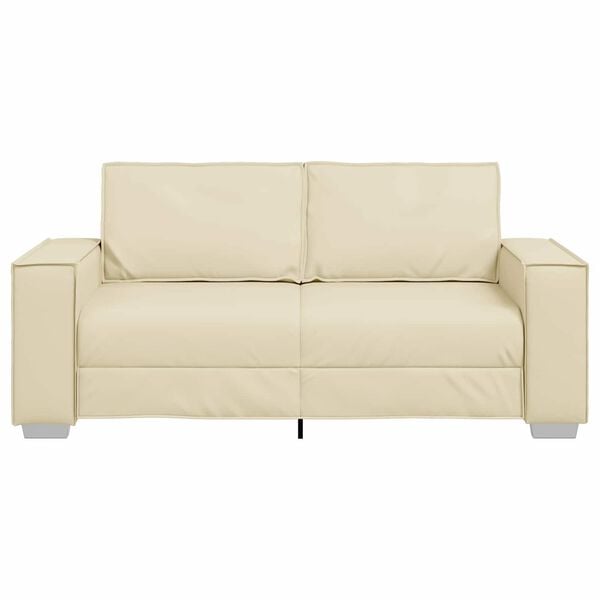 vidaXL Sofa Creme 180 x 80 x 84 cm Stof