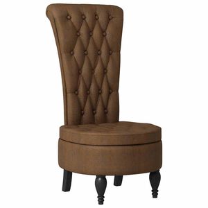 vidaXL S&aelig;kkestol Brun 56,5 x 70 x 110 cm Faux Suede L&aelig;der