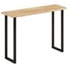 vidaXL konsolbord med naturlig kant 105x33x76 cm massivt mangotr&aelig;