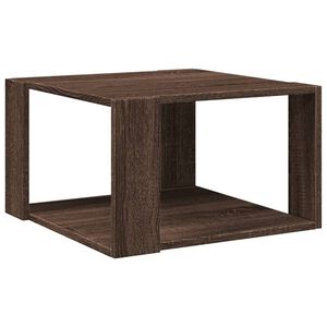 vidaXL sofabord 51,5x51,5x30 cm konstrueret tr&aelig; brun egetr&aelig;sfarve