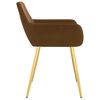 vidaXL spisebordsstole 6 stk. velour brun