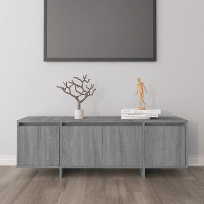 vidaXL tv-bord 120x30x40,5 cm konstrueret træ grå sonoma-eg