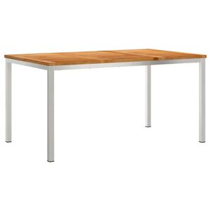 vidaXL Spisebord Brun 150 x 90 x 75 cm Massiv Teaktr&aelig;