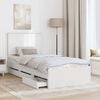 vidaXL Sengestel med skuffe Hvid 90 x 190 cm Ingeni&oslash;rtr&aelig;
