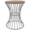 H&S Collection sidebord metal beige