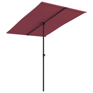 vidaXL haveparasol med aluminiumsstang 2x1,5 m bordeauxr&oslash;d