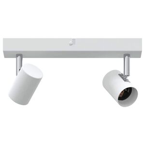 vidaXL Loftsspot med spotlights Hvid 26 x 6,5 x 11,5 cm Metal