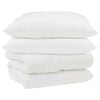 vidaXL Vinter dyne med pude 3 stk. Hvid Microfiber