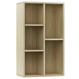 vidaXL bogreol/sk&aelig;nk 50x25x80 cm konstrueret tr&aelig; sonoma-eg