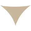 vidaXL solsejl 2,5x2,5x3,5 m trekantet oxfordstof beige
