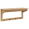 vidaXL Jakkeholder HILL Honningbrun 90 x 35 x 41.5 cm Massivt fyrretr&aelig;