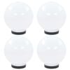 vidaXL LED-kuglelamper 4 stk. kugleformet 20 cm PMMA