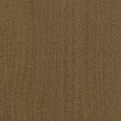 vidaXL bogreol med 3 hylder 40x30x105 cm massivt fyrretræ honningbrun