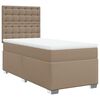 vidaXL kontinentalseng 80x200 cm kunstl&aelig;der cappuccinofarvet