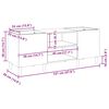 vidaXL pladeskab Sonoma eg 121x38x48 cm konstrueret tr&aelig;
