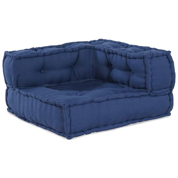 vidaXL Modul Hjørnesofa Indigo 70 x 70 x 56 cm Stof