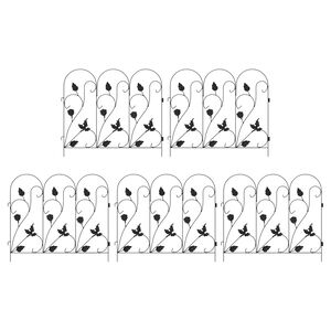 vidaXL Havehegn Espalier Sort 307 x 54,5 x 0,3 cm