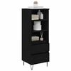 vidaXL Highboard med skuffe Sort eg 40 x 36 x 110 cm Konstrueret tr&aelig;