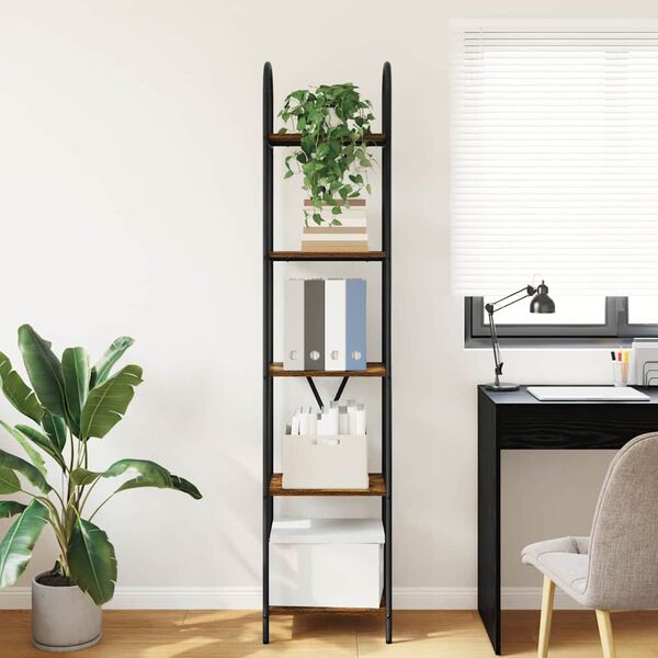 vidaXL Bogreol R&oslash;get eg 40 x 30 x 183 cm Konstrueret tr&aelig;