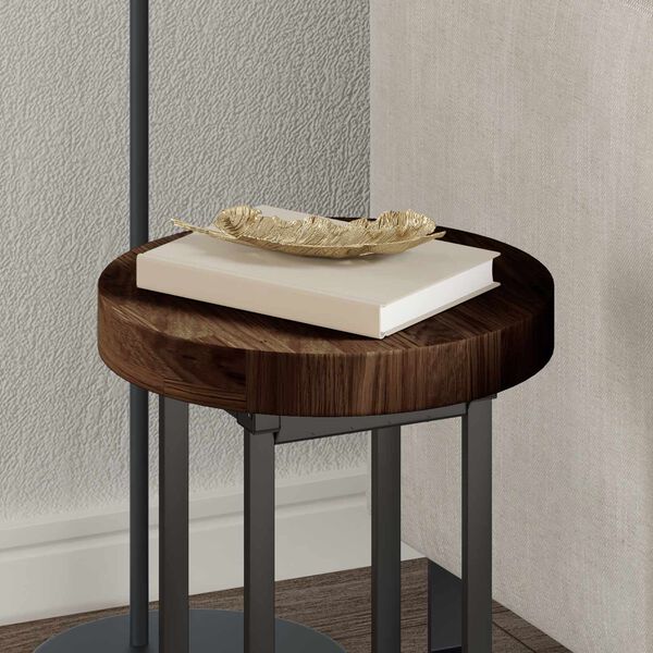 vidaXL Bordplade Lys Brun &Oslash; 30 x 4 cm Massivt Eg Tr&aelig;