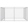 vidaXL udendørs hundeløbegård 383x383x185 cm