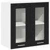 vidaXL H&aelig;ngeskab Sort eg 60 x 31 x 60 cm Konstrueret tr&aelig;