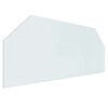 vidaXL Pejs glasplade Transparent 120 x 50 cm Glas