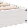 vidaXL Gulv seng ramme Hvid 213.5 x 104 x 9 cm Massiv fyrretr&aelig;