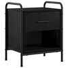 vidaXL Natskab Sort eg 40 x 30 x 50 cm Konstrueret tr&aelig;
