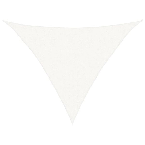 vidaXL solsejl 160 g/m&sup2; 2,5x2,5x3,5 m HDPE hvid