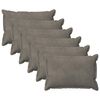vidaXL Pudebetr&aelig;k 6 pcs HOUTEN Lysegr&aring; 50 x 80 cm Fl&oslash;jl
