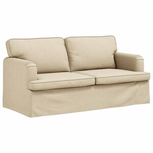 vidaXL Sofa Creme 162 x 80 x 85 cm Stof