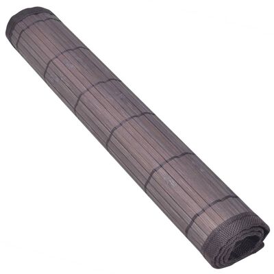 vidaXL bambusdækkeservietter 30x45 cm 6 stk. mørkebrun
