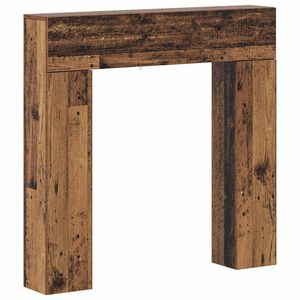 vidaXL Pejseramme Gammelt tr&aelig; 102 x 18 x 100,5 cm Konstrueret tr&aelig;
