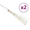 vidaXL udend&oslash;rslys fyrv&aelig;rkeridesign 2 stk. 20 cm 280 LED'er flerfarvet