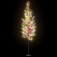 vidaXL lystræ 400 cm 1200 LED'er kirsebærblomst flerfarvet lys