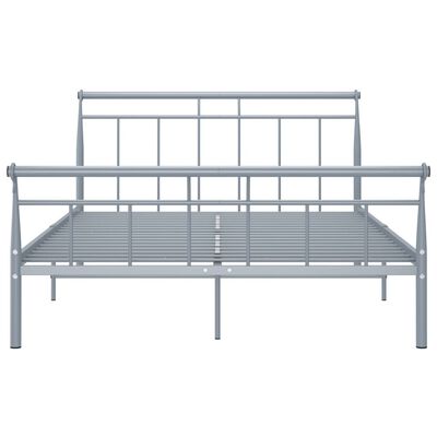 vidaXL sengestel 140x200 cm metal grå