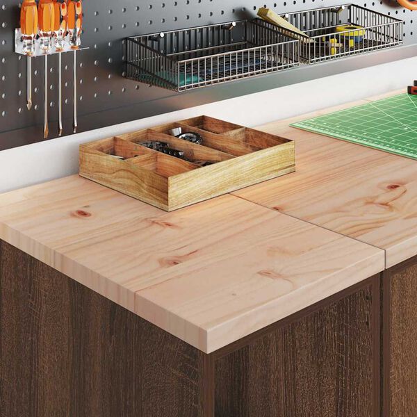 vidaXL skabe til garagen 2 stk. konstrueret træ brun egetræsfarve