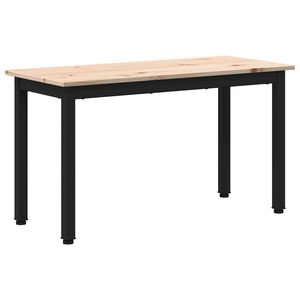 vidaXL bænk Naturfarvet 80 x 35 x 45 cm Massiv fyrretræ