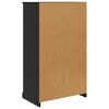 vidaXL Highboard med skuffe 3 pcs Sort eg Konstrueret tr&aelig;