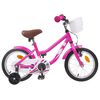 vidaXL B&oslash;rnecykel 12 tommer til 2-4 &aring;r gamle M&oslash;rk pink