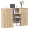 vidaXL receptionsskranke 155x50x103,5 cm konstrueret tr&aelig; sonoma-eg