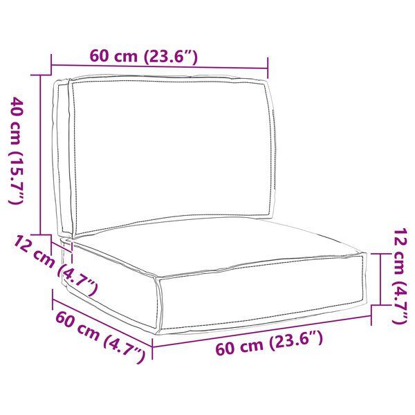 vidaXL Palle Pudes&aelig;t 2 pcs Antracit Oxford stof