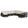 vidaXL Havesofa S&aelig;t 11 stk. 11-personers Sort polyrattan
